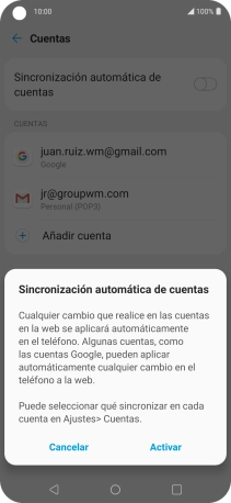 Si activas la función, pulsa Activar.