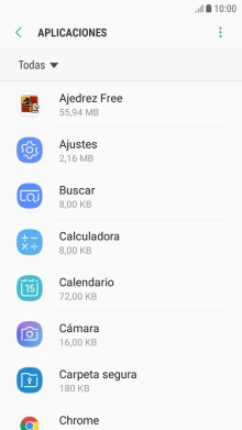 Pulsa la app deseada.