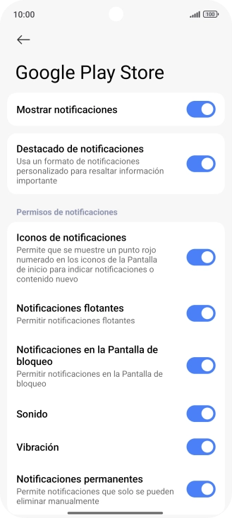 Pulsa el indicador junto a 