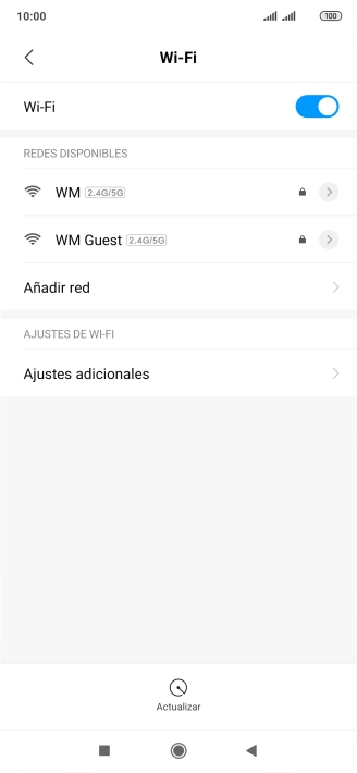 Pulsa Ajustes adicionales.