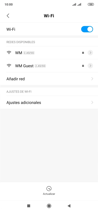 Pulsa Ajustes adicionales.