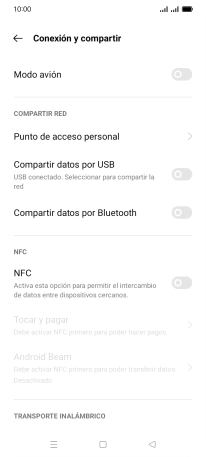 Pulsa Punto de acceso personal.