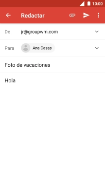 Pulsa el icono de anexos.