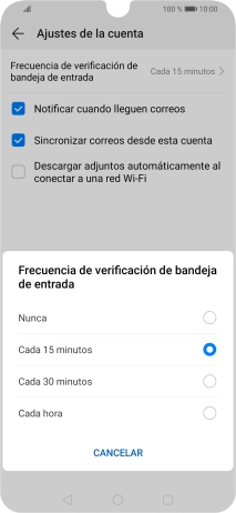 Pulsa el ajuste deseado.