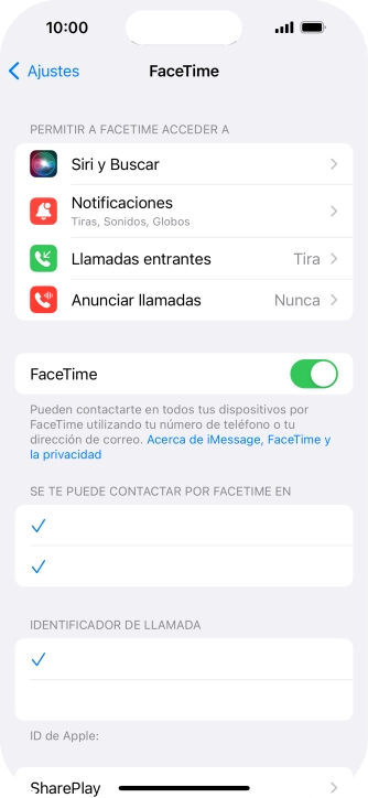 Pulsa el indicador junto a 
