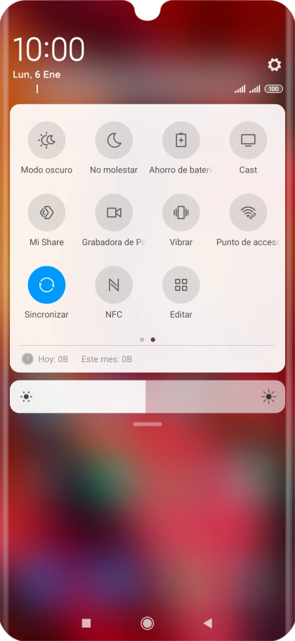 Pulsa Ahorro de batería para activar la función.
