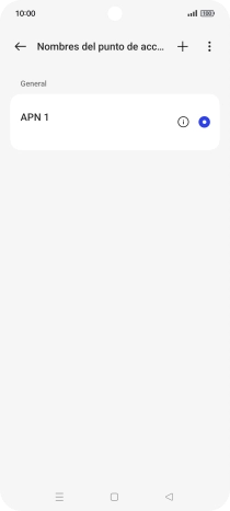 Pulsa el icono de nueva conexión de datos.
