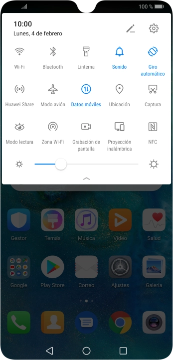 Pulsa Modo avión para activar o desactivar la función.