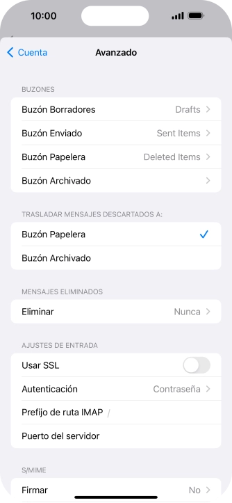 Pulsa el indicador junto a 