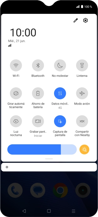 Pulsa el icono de ajustes.