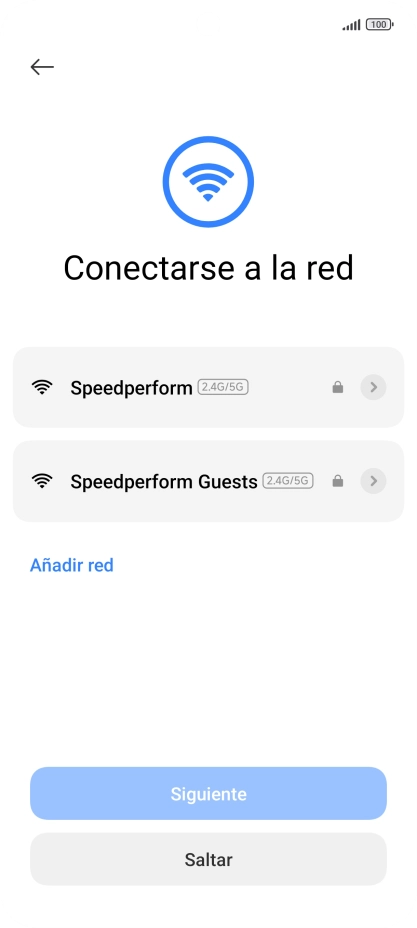 Pulsa la red wifi deseada.