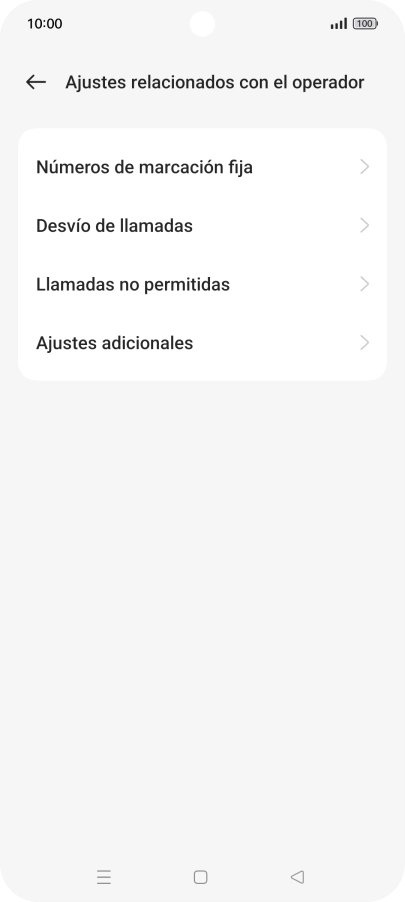 Pulsa Números de marcación fija.