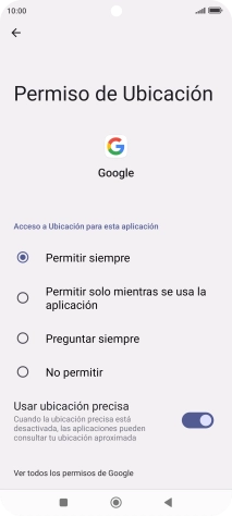 Pulsa el ajuste deseado.