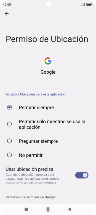 Pulsa el ajuste deseado.