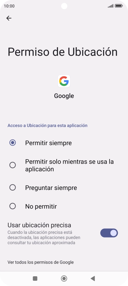 Pulsa el ajuste deseado.