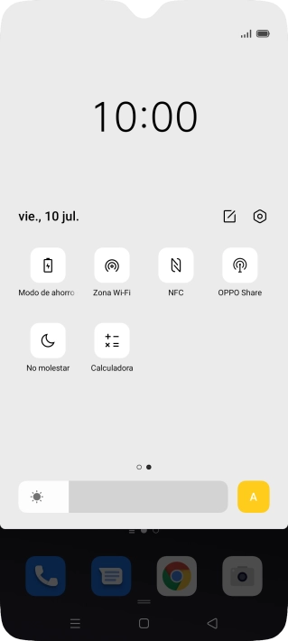 Pulsa Modo de ahorro de batería para activar la función.
