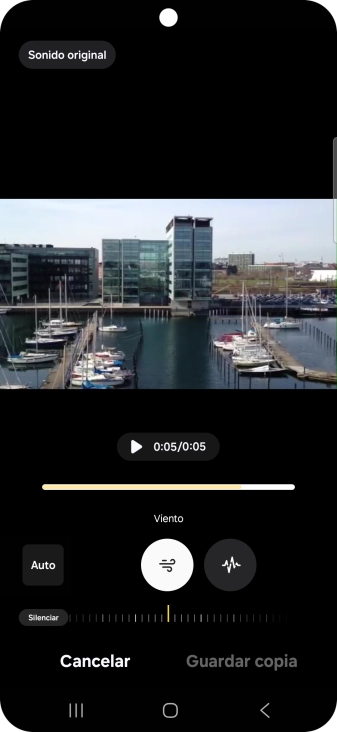 Pulsa el tipo de sonido deseado.