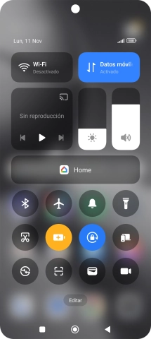 Pulsa la tecla de inicio para terminar y regresar a la pantalla de inicio. Pulsa la tecla de inicio para terminar y regresar a la pantalla de inicio.