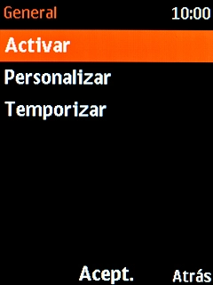 Selecciona Activar para desactivar el modo silencioso.