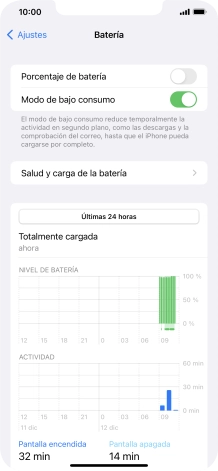 Desliza el dedo hacia arriba desde la parte inferior de la pantalla para terminar y volver a la pantalla de inicio.