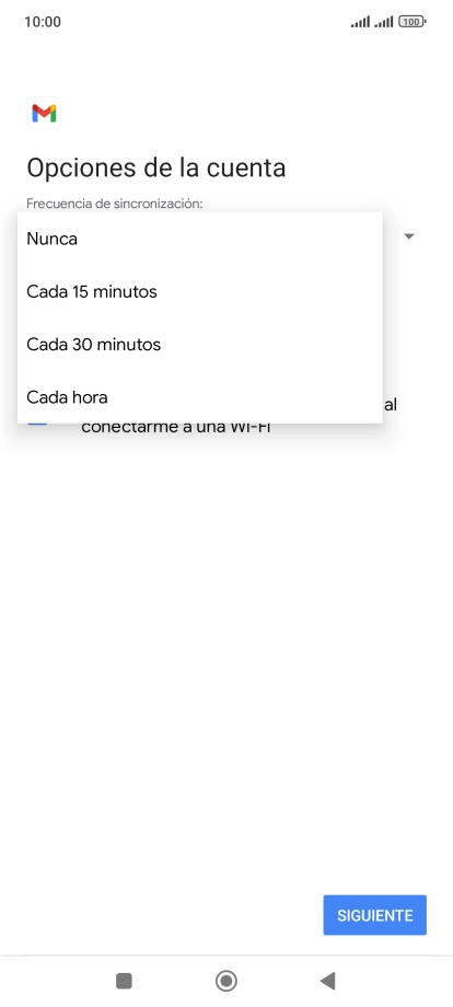 Pulsa el ajuste deseado. Pulsa el ajuste deseado.
