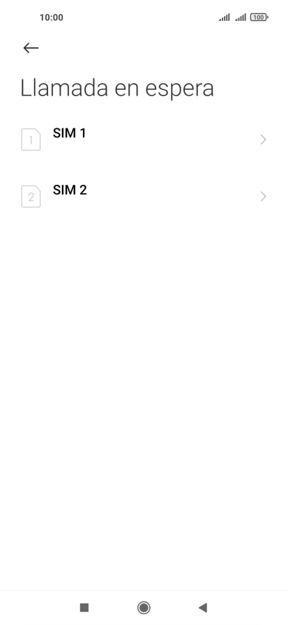 Pulsa la tarjeta SIM deseada.