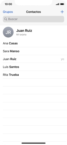Pulsa el contacto deseado.