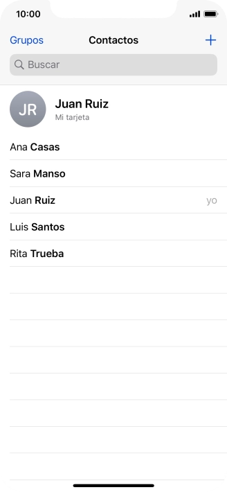 Pulsa el contacto deseado.