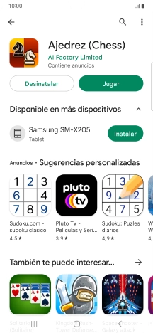 Pulsa la tecla de inicio para terminar y regresar a la pantalla de inicio.