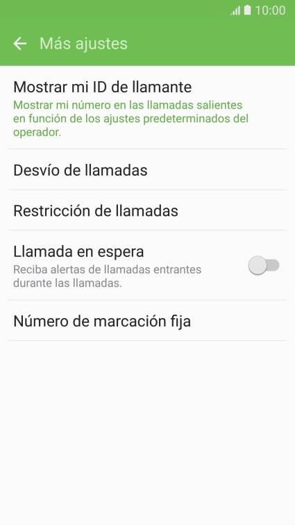 Pulsa Número de marcación fija.