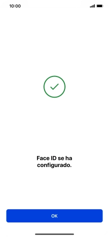 Pulsa OK. Si no has añadido anteriormente un código de seguridad, tendrás que introducir un código de libre elección dos veces consecutivas.