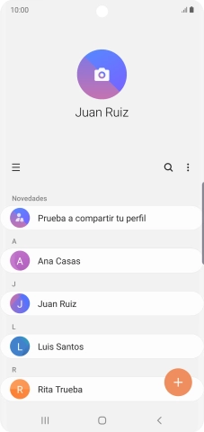 Desliza el dedo hacia la derecha desde la parte izquierda de la pantalla.