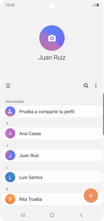 Desliza el dedo hacia la derecha desde la parte izquierda de la pantalla.