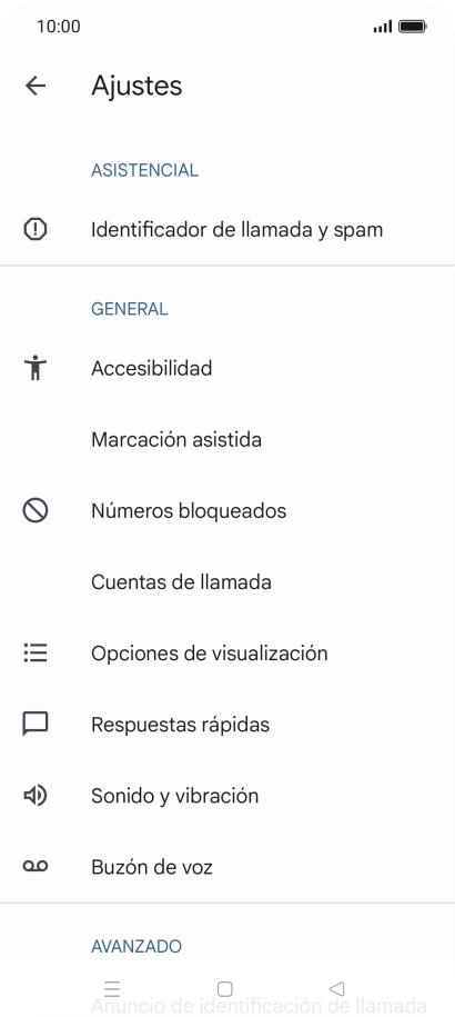 Pulsa Cuentas de llamada.
