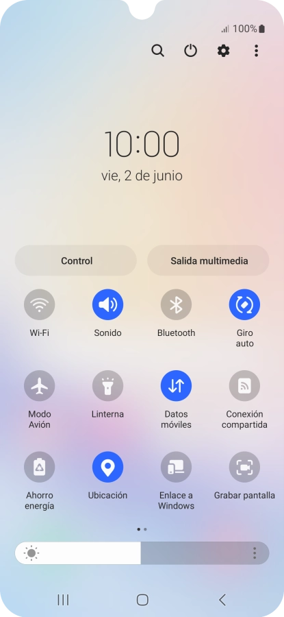 Pulsa el icono de ajustes.