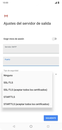 Pulsa Ninguno para desactivar la función.