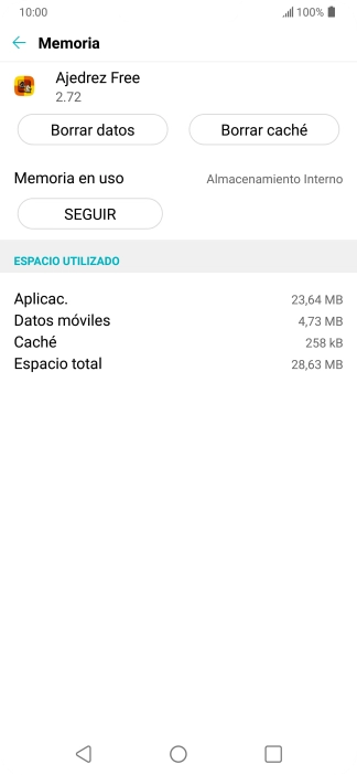 Pulsa Borrar caché. Pulsa Borrar caché.