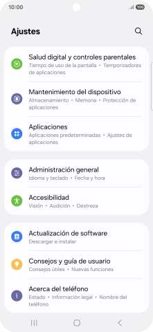 Pulsa Actualización de software.