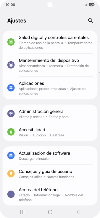 Pulsa Actualización de software.