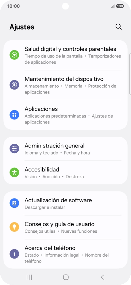 Pulsa Actualización de software.