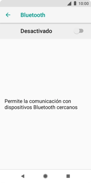 Pulsa el indicador para activar la función.