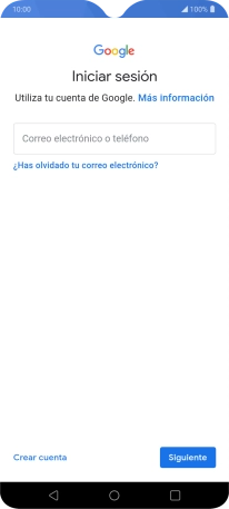 Si no tienes una cuenta de Google, pulsa Crear cuenta y sigue las indicaciones de la pantalla para ver cómo crear una cuenta nueva.