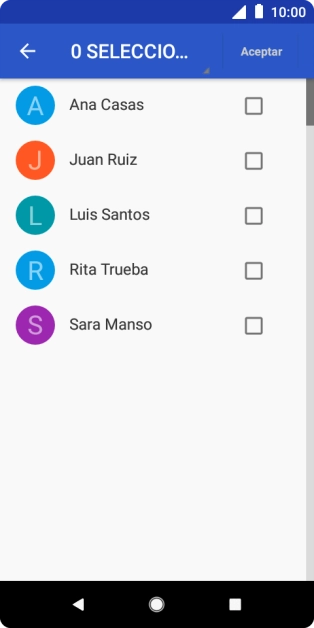 Pulsa la lista desplegable. Pulsa la lista desplegable.