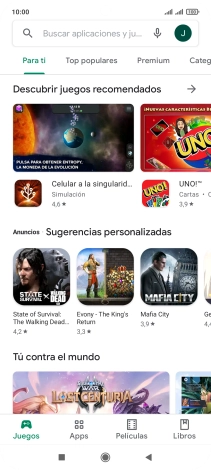 Pulsa el icono de perfil.