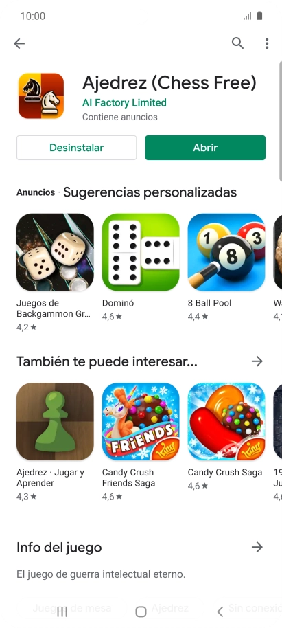 Pulsa la tecla de inicio para terminar y regresar a la pantalla de inicio.