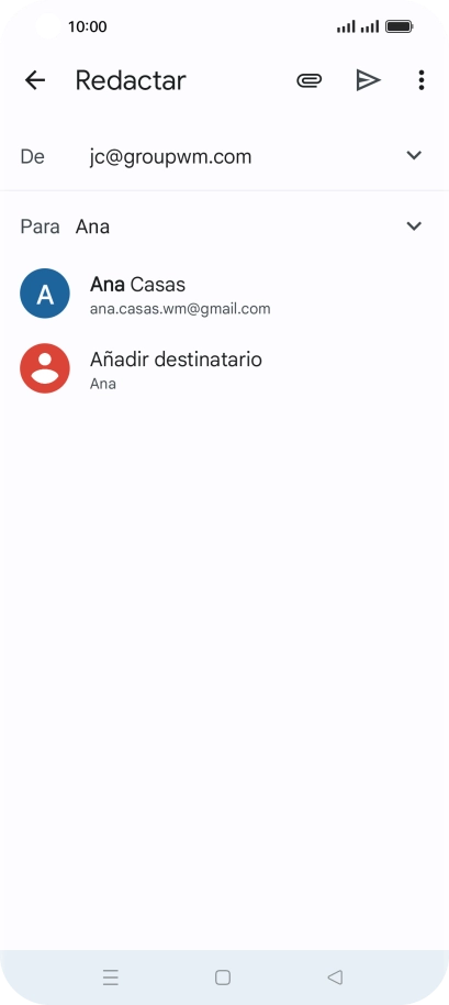 Pulsa el contacto deseado.