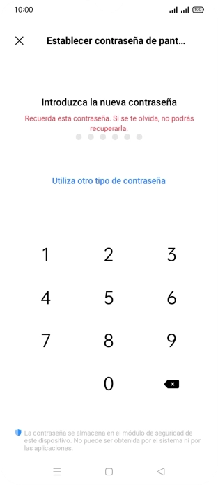 Pulsa Utiliza otro tipo de contraseña.