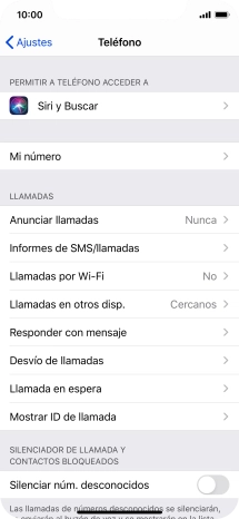 Pulsa Anunciar llamadas.