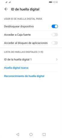 Pulsa  el indicador junto a los ajustes deseados para activarlos o desactivarlos.