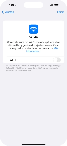 Pulsa el indicador junto a 